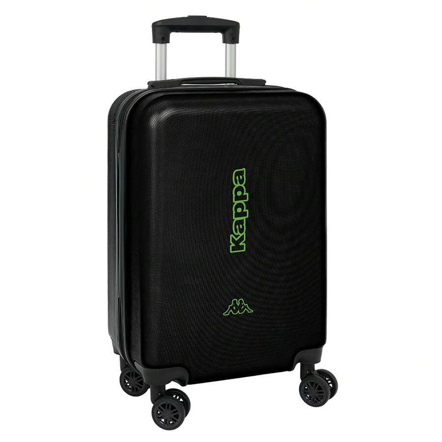 Safta | Kappa Cabin Suitcases Hard ABS+PC Hand Luggage, Security Lock With Key, Lined Interior With Mesh Pocket And Divider, Double 360° Wheels, Extendable Handle, Telescopic Handle - Black - View 1