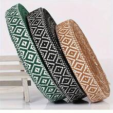 2/5 Yards Lace For Sewing 2cm Wifth Vintage Jacquard Ribbon Golden Lace Ribbon Boho Embroidered Woven Ribbon For Sewing Silvery Floral Fabric Trim Lace Trim For DIY Crafts Home Decor, Gift Wrapping,Decorations - Multicolor a - View 7