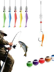 1.8m Telescopic Fishing Rod Set, Fiberglass Fishing Rod And Reel Combo - 2pcs Medium Action Spinning Fishing Rod Set Suitable For Freshwater And Saltwater Fishing Beginners - Multicolor - View 8