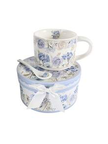 This Mug Features A Rose Print And Can Be Used As A Mug Or Coffee Cup. It's Suitable For Office And Kitchen Decoration. It Makes A Great Birthday Or Christmas Gift For A Wife, Colleague, Or Family Member, Or As A Back-To-School Present. - Multicolor - View 3