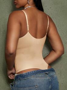 Women's Fashion Waist Cincher Seamless Bodysuit - Fully Covers Bulges, Shapes Perfect Figure, Suitable For Daily Wear, Parties, Women's Underwear And Shapewear - Apricot - View 10