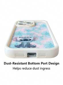Stitch Series Disney Phone Case, For IPhone16promax/ 15/ 14plus/ 13/ 12/ 11promax/ Xsmax/ Xr, Cute Stitch Beach Style - White - View 4