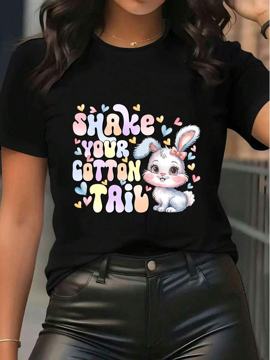 Women T-Shirts - màu đen - Xem 1