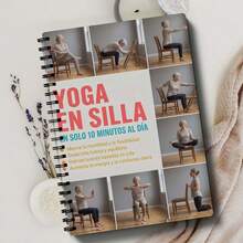 1 cuốn sổ lập kế hoạch yoga ngồi và rèn luyện sự linh hoạt, sổ theo dõi thói quen hàng ngày, văn phòng phẩm thẩm mỹ cho sức khỏe người cao tuổi - Sách yoga phiên bản tiếng Tây Ban Nha của Gray - Xem 6
