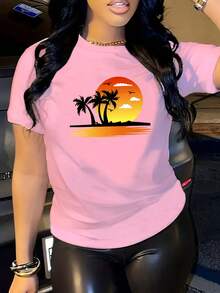S274 Personalized Printed Casual Short-Sleeved Shirt - Orange - View 8