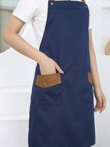 1 pièce Tablier personnalisé esthétique et sur mesure - Détails de broderie vintage crème française - Compagnon de cuisine atmosphérique convenant au style Wabi-Sabi pour la maison - Cadeau émotionnel et sincère parfait pour les moments créatifs - Multicolore - Voir 4