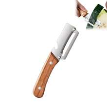 3pcs Multi-Functional Peeler, Thick Stainless Steel Fruit Peeler Knife, 2-In-1 Vegetable Peeler With Bottle Opener, Wooden Handle Stainless Steel Blade Kitchen Tool For Sugarcane, Potato, Fruit, Pineapple, Pumpkin, Carrot, Vegetable - Multicolor - View 9