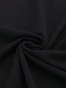 VintageCasual Style T-Shirt With Short Sleeves,  And Adaptable, Made From Asummer Tops - Hitam - View 6