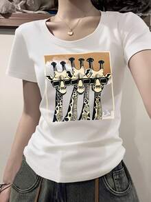 Women T-Shirts - White - View 2