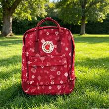 1 Piece Waterproof Canvas Backpack With Art Print, Adjustable Straps, Large Capacity, Zippered Pocket For School, Everyday Use And Outdoor Activities - Fu Man - View 6