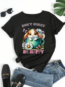 Women T-Shirts - Black - View 5