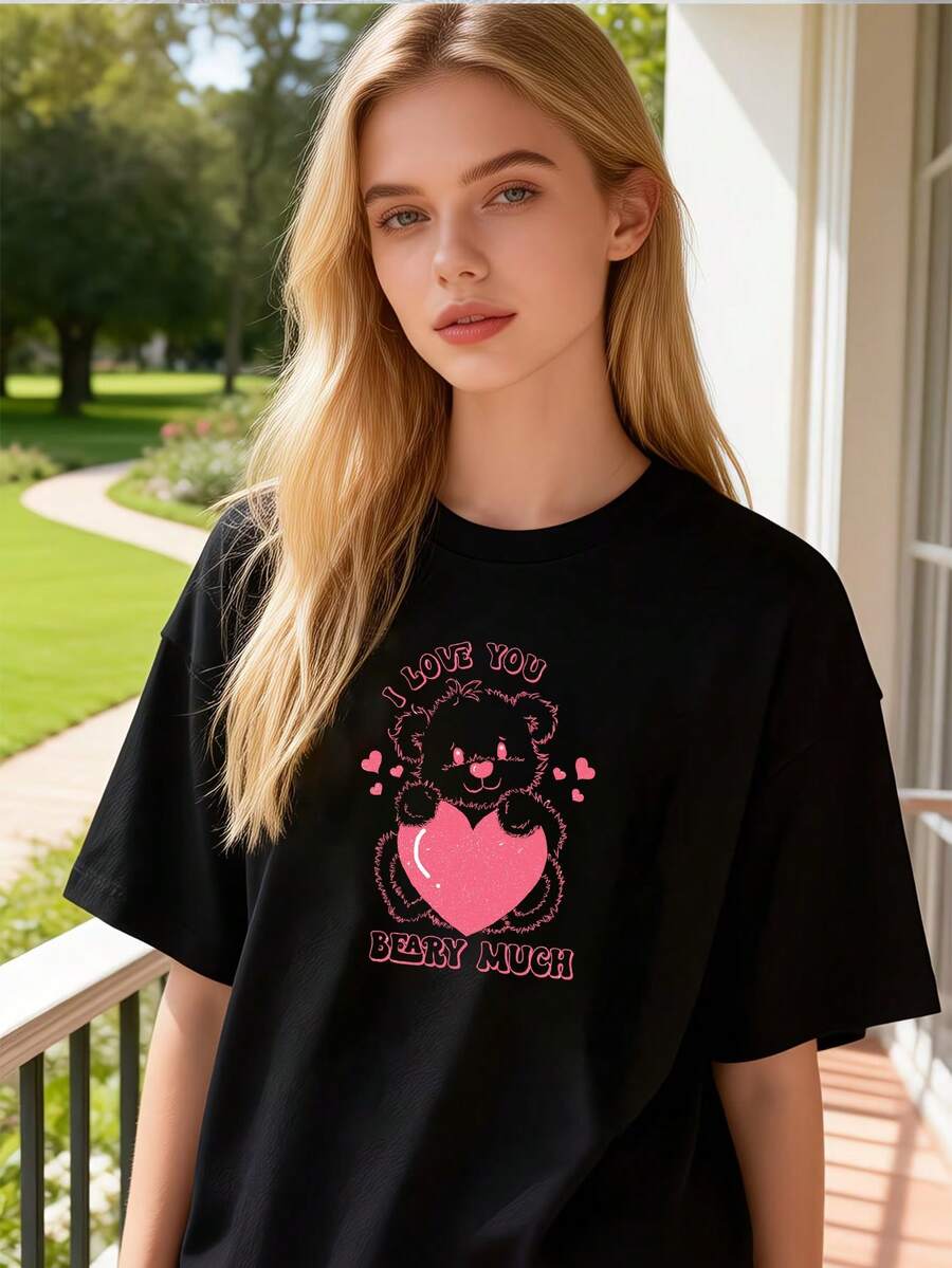 Women T-Shirts - Black - View 1