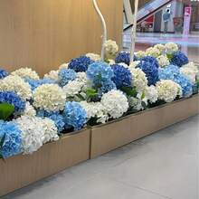 1朵逼真藍色繡球花，高品質絲綢感人造花，適用於DIY婚禮花束、派對、居家客廳、廚房、花園、飯店、辦公室裝飾，亦適用於DIY情人節、母親節、開學裝飾、春季居家花園派對裝飾、DIY拱門花環裝飾，以及送給女孩的禮物 - 紫羅蘭色 - 查看 7