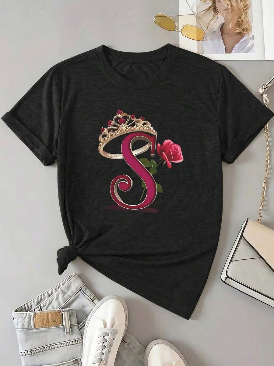 Women T-Shirts - Black - View 1
