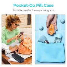 Portable Weekly Pill Organizer, Colorful Morning & Evening Pill Box, Compact Pill Box, Easy Open & Close Design, Waterproof & Moisture-Proof, Suitable For Home, Office And Travel Storage Of Medications And Vitamins - Vitamin Storage Box - View 4
