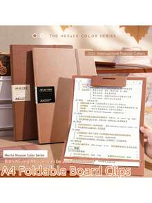 A5/A4 High Aesthetic Clipboard, Multi-Functional Office Folder, Foldable Folder Board, Portable Design, Perfect For Office, Study, Drawing, Back To School And More. (Multiple Options Available),Back To School - Multicolor - View 1