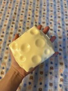 Jumbo Cheese Cube Stress Ball Non-Bounce Shapeable Squeeze ASMR Sensory Anti-Stress Fidget Christmas Gift - 彩色 - 查看 3
