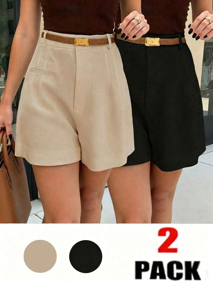 Solid Color Summer Casual Style Shorts, Versatile And Comfortable For Carrying - Multicolor - View 1