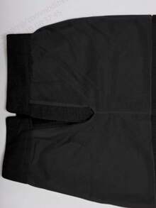 EMILI LLANA MODA Women's Bermuda Shorts With Pockets In Linen With Polyester Simple Casual - Black - View 4