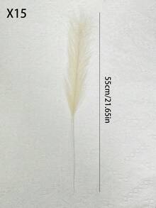 15/10/5件人造蘆葦裝飾，適用於室內家居客廳花藝布置、仿真植物、秋季裝飾、房間、桌面、花園裝飾、房間裝飾用品、情人節、禮物、生日、畢業、秋季裝飾 - 米色 - 查看 10