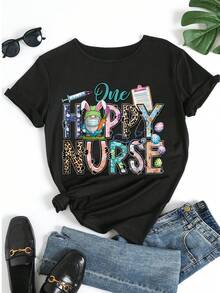 Women T-Shirts - Black - View 5