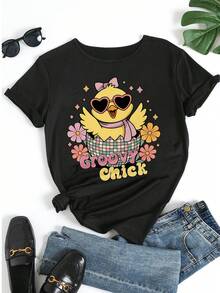 Women T-Shirts - Black - View 5