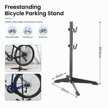Bicycle Repair Stand Adjustable Height – Folding Bike Maintenance Workstand - Black - View 3