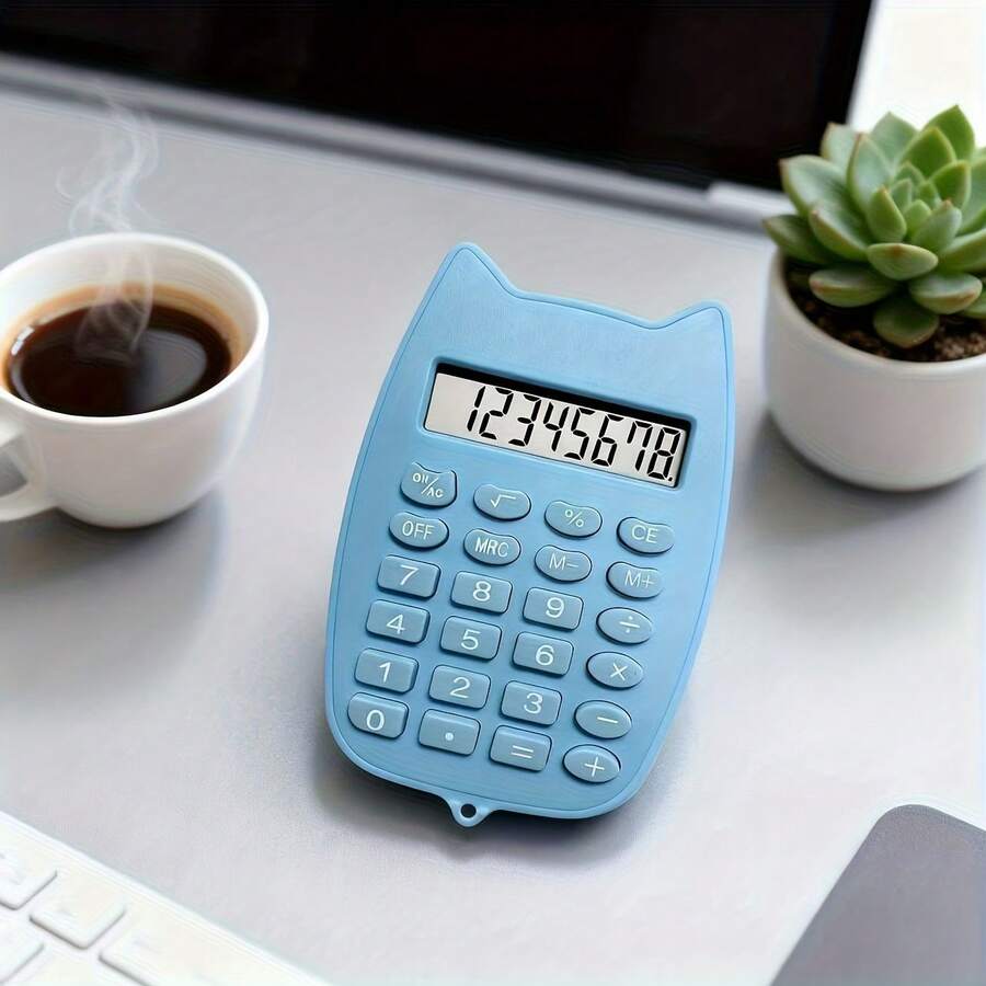 Mini Candy-Colored Calculator - Cute & Compact, Multi-Functional, Portable Desktop Tool, Suitable For Students, Office And Home Use, Batteries Not Included