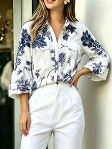 Blue and White
