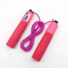 1pc Counting Jump Rope, Suitable For Indoor And Outdoor Fitness Training, Helps Improve Cardiovascular Health And Burn Calories. Perfect For Home Workouts, Gym Use And Outdoor Activities. Fitness Accessory - Multicolor - View 5