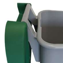 Interior 110L Closed Recycling Bin With Wheels + 120L Trash Bags – Stackable Bin For Waste Management In Professional Environments 42x57x88 Cm. This 110-Liter Bin With A Closed Lid Is Designed For The Collection And Sorting Of Waste In Public And Professional Settings. Its Stackable Design And Wheels Facilitate Movement And Help Organize The Workspace. It Includes 10 Black, 120-Liter Polyethylene Trash Bags (90 Gsm) For Proper Waste Management. Bin Dimensions: 42x57x88 Cm. - B - View 5