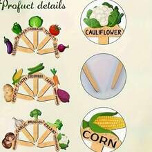 New 15/Set Wooden Plant Labels - 15 Styles Of Signs, Suitable For Indoor Patio Potted Plant Marking, Reusable, Unique Gift Idea - A - View 2