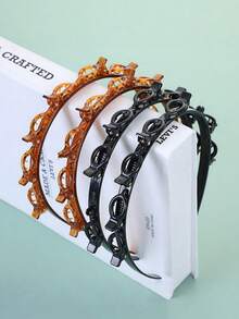 1/2 chiếc băng đô đan rỗng phong cách Hàn Quốc mới, kẹp tóc mái, kẹp tóc lỏng, phụ kiện tóc, phụ kiện nữ, phụ kiện tóc nữ, dụng cụ làm tóc, phụ kiện làm đẹp, phụ kiện tóc xoăn nữ, mùa thu, du lịch - Nhiều màu - Xem 12