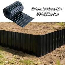 Heavy Duty Button Garden Edging - 1 Roll (9.0m X 10/15/20cm) - Durable PET Material - Easy Installation - Sturdy Dark Green Lawn Border, Suitable For Flower Beds, Garden Borders, Paths, Landscaping And Patios - A - View 6