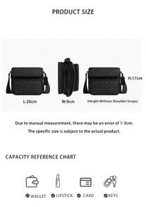 Bolso bandolera para hombre con estampado del logo de Coach CZ396QBMI5 - Negro carbón/Negro CZ396QBMI5 - Ver 7