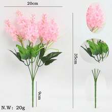 人造花 五瓣風信子 室內居家裝飾適用 也適合婚禮與派對 可作為攝影道具使用 - 彩色 - 查看 10