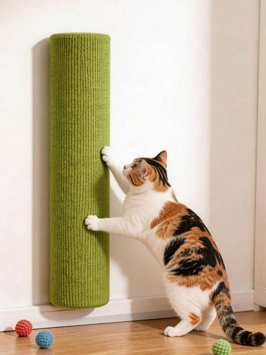 Self-Adhesive Cat Scratch Board Cat Scratching Post Cat Climbing Frame Cat Scratch Pillar Cat Gift For Living Room Bedroom Sofa Wall Cat Owner Cat Exercise And Rest Promote Scratching Habits Valentine's Day Thanksgiving Party Birthday Gifts - Multicolor - View 1
