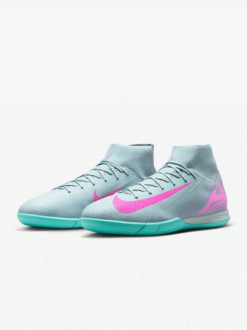 Nike New Superfly 10 男款中筒緩震經典訓練足球鞋 FQ8332-301 - 霧霾藍 - 查看 1
