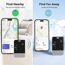 RSH IP68 Rastreador de Tarjeta Inteligente Impermeable, Buscador de Llaves y Localizador de Equipaje para Dispositivos IOS - Soporta Carga Inalámbrica, Compatible con Find My (Solo para IOS), Rastreador de Artículos Anti-Pérdida Etiqueta Inteligente para Llaves - Multicolor - Ver 4