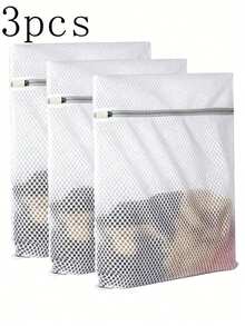6/3/1 Durable Honeycomb Mesh Laundry Bags | Reusable Anti-Tangle Storage Bags, Suitable For Underwear, Clothes, Jeans, Towels, Socks - Polyester Material, Machine Washable - Multicolor - View 11
