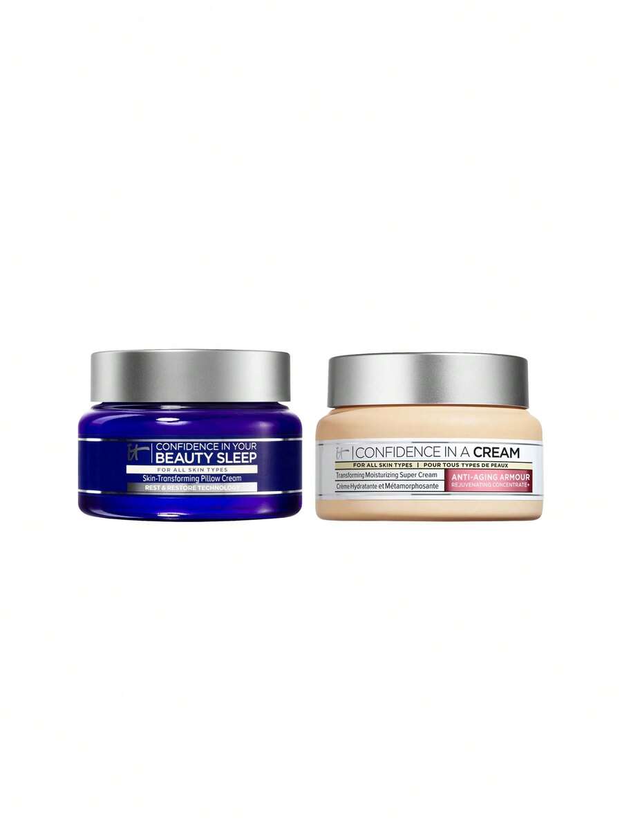 IT Cosmetics [Bundle] Confidence In Your Beauty Sleep Night Cream 60 Ml + In A Cream Anti-Aging Hydrating Moisturizer 60 Ml - Confidence - View 1