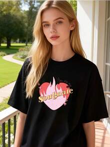 Women T-Shirts - Black - View 1