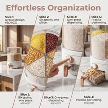 Storage Bins, Including Large And Small Rice Storage Containers, Grain Storage Containers, A Six-Compartment Rotating Rice Bucket, Kitchen Grain Organizing Set - View 5