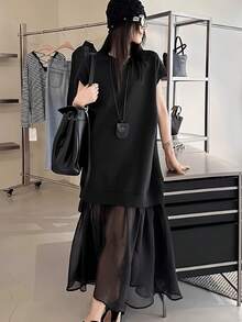 Women Long Dresses - 黑色 - 查看 6