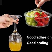 1/2pcs Cling Film - Easy Tear, Heat Resistant Packaging, Suitable For Kitchen And Restaurant, Disposable Snack And Fruit Cover Film Cling Film Essential Kitchen Storage Accessory - Multicolor - View 3