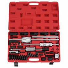 Universal Master Kit Slide Hammer Kit 40pcs Injector Puller Remover Tool Universal Injector Tool Extractor Puller Injector Nozzles - Red - View 2
