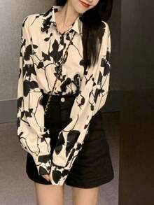 Women Blouses & Shirts - Printed Shirt - View 2