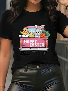 Women T-Shirts - Black - View 6