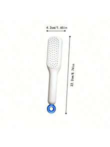 Self-Cleaning Hair Brush With Retractable Bristles - Plastic & Rubber Material, Suitable For Normal Hair Styling - Anti-Static, Gentle On Scalp, Easy To Clean Magic Hair Brush, Hair Styling Tool - Multicolor - View 5