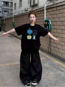 Women T-Shirts - Black - View 1